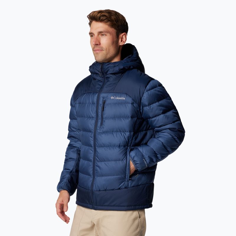 Herren Columbia Autumn Park II Down Kapuzenjacke dark mountain/ collegiate navy 4