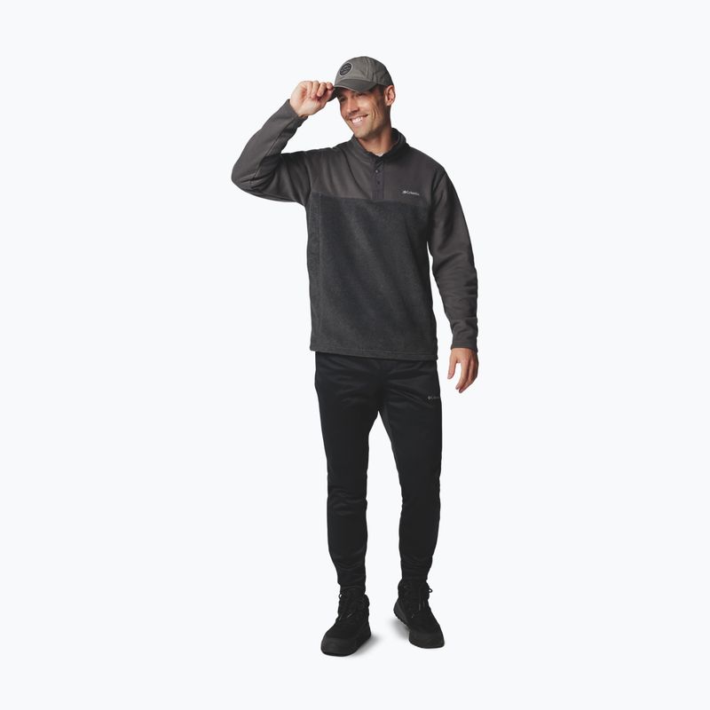 Fleecejacke für Herren Columbia Steens Mountain Half Snap II charcoal heather/shark 2