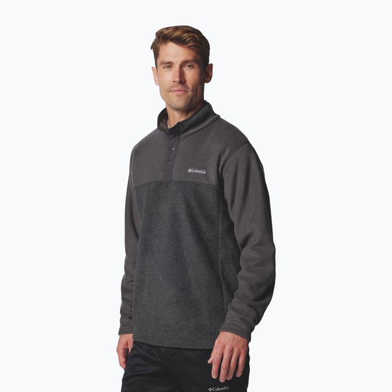 Fleecejacke für Herren Columbia Steens Mountain Half Snap II charcoal heather/shark 4