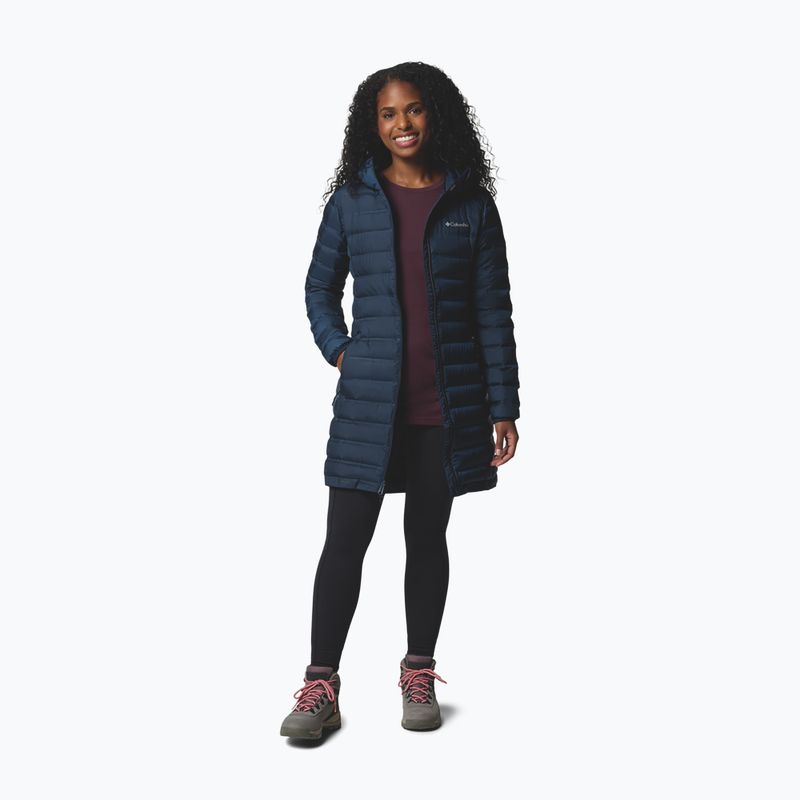 Damen-Daunenjacke Columbia Lake 22 II Down Long Hooded collegiate navy 2