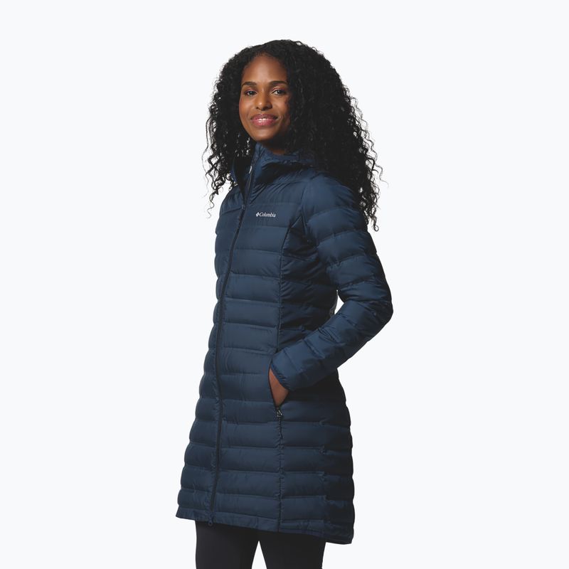 Damen-Daunenjacke Columbia Lake 22 II Down Long Hooded collegiate navy 5
