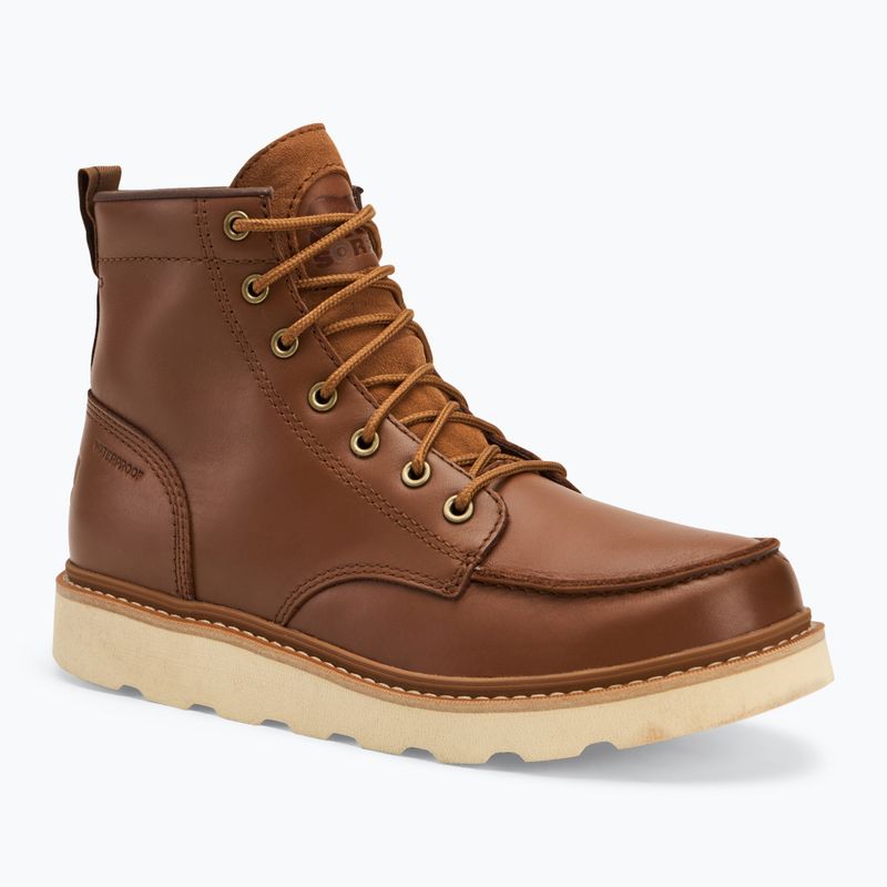 Sorel Slabtown 62 Moc WP Herrenstiefel Samt hellbraun/tabakfarben
