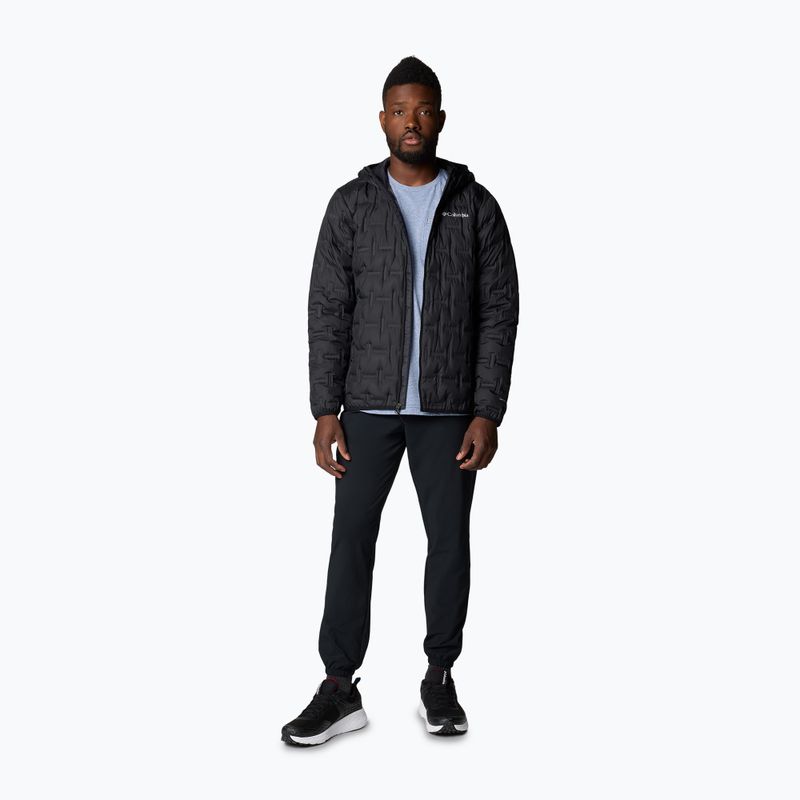 Herren Columbia Delta Ridge II Down Hooded Jacke schwarz 2