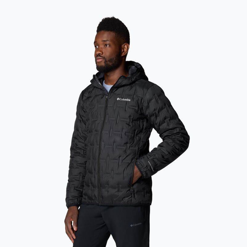 Herren Columbia Delta Ridge II Down Hooded Jacke schwarz 4