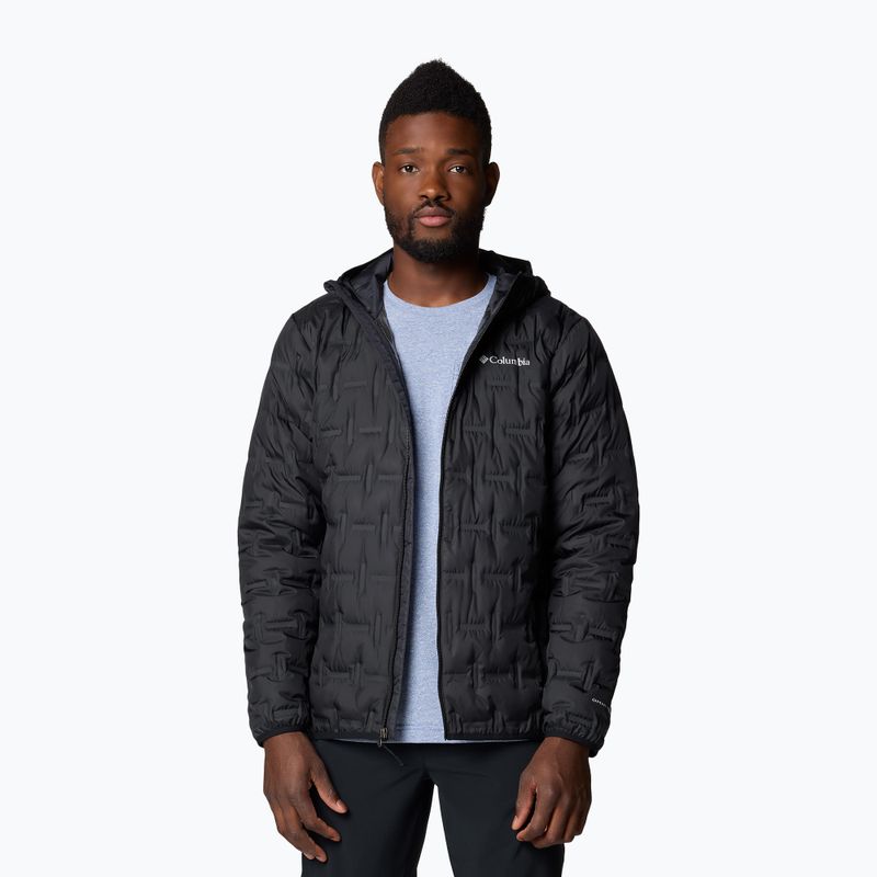 Herren Columbia Delta Ridge II Down Hooded Jacke schwarz 5