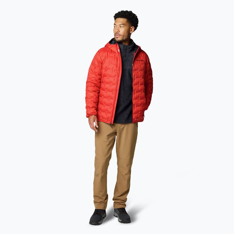 Herren Columbia Delta Ridge II Down Kapuzenjacke segelrot 2