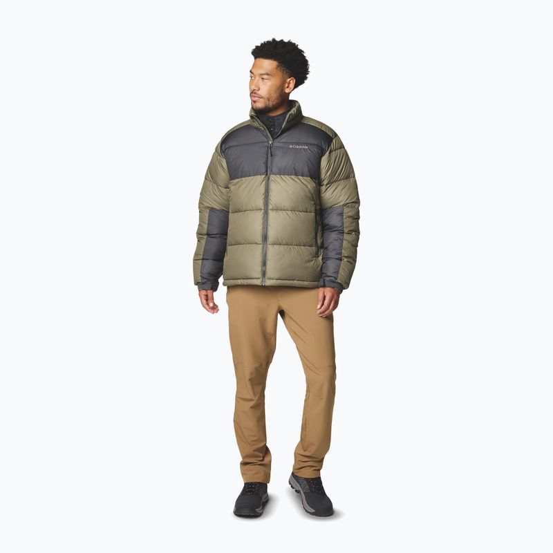 Herren gefütterte Jacke Columbia Pike Lake II stone green/shark 2