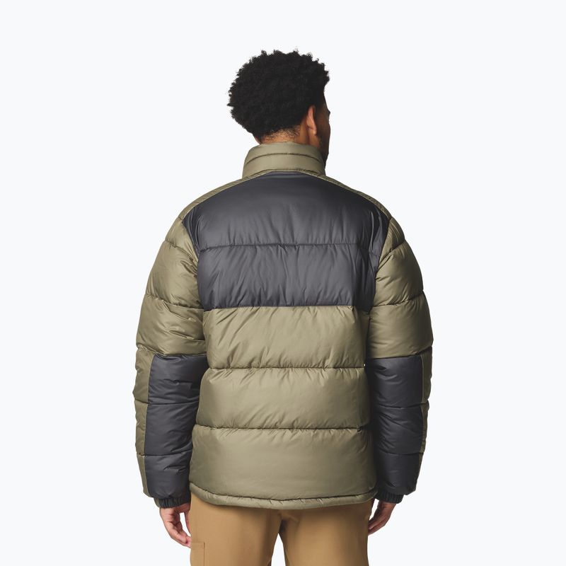 Herren gefütterte Jacke Columbia Pike Lake II stone green/shark 3