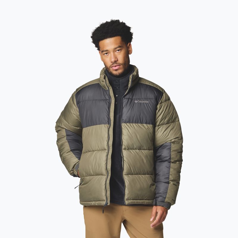 Herren gefütterte Jacke Columbia Pike Lake II stone green/shark 4