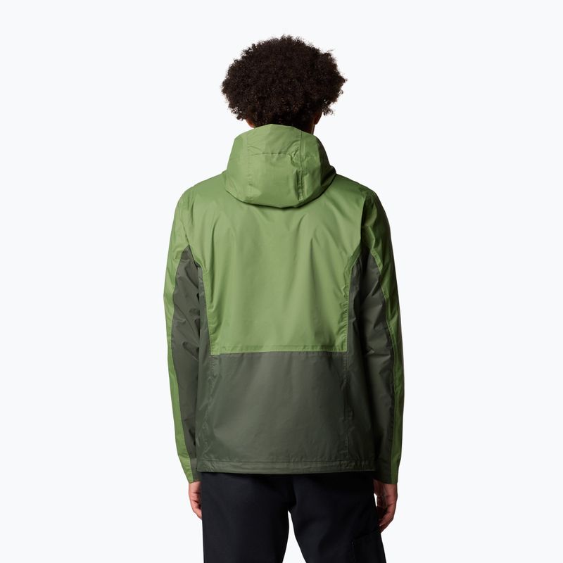 Herren Columbia Pouring Adventure III canteen/ greenscape Regenjacke 3