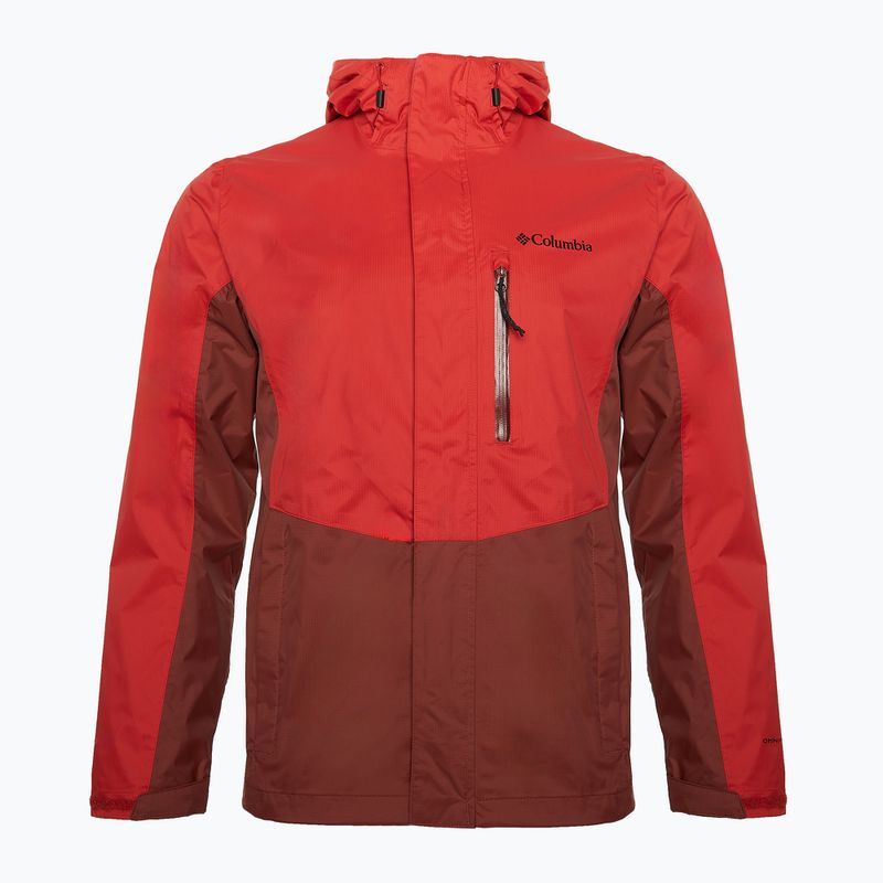 Herren Columbia Pouring Adventure III Segel rot/ Gewürz Regenjacke