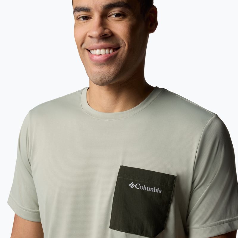 Shirt Herren Columbia Hike Pocket Crew safari/greenscape 5