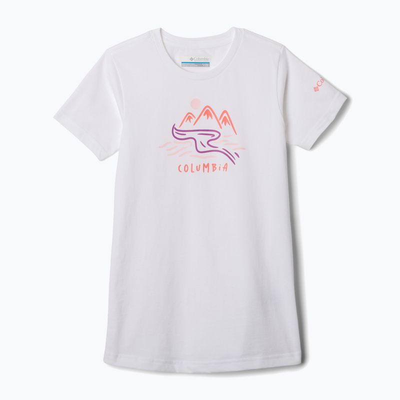 Trekking-Shirt Kinder Columbia Mission Lake Graphic white/weaving waterscape