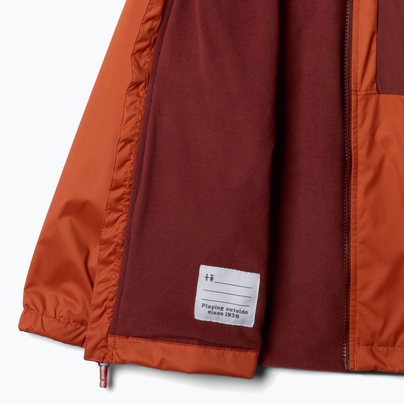 Regenjacke Kinder Columbia Rainy Trails II Fleece tuscan/spice slub 3