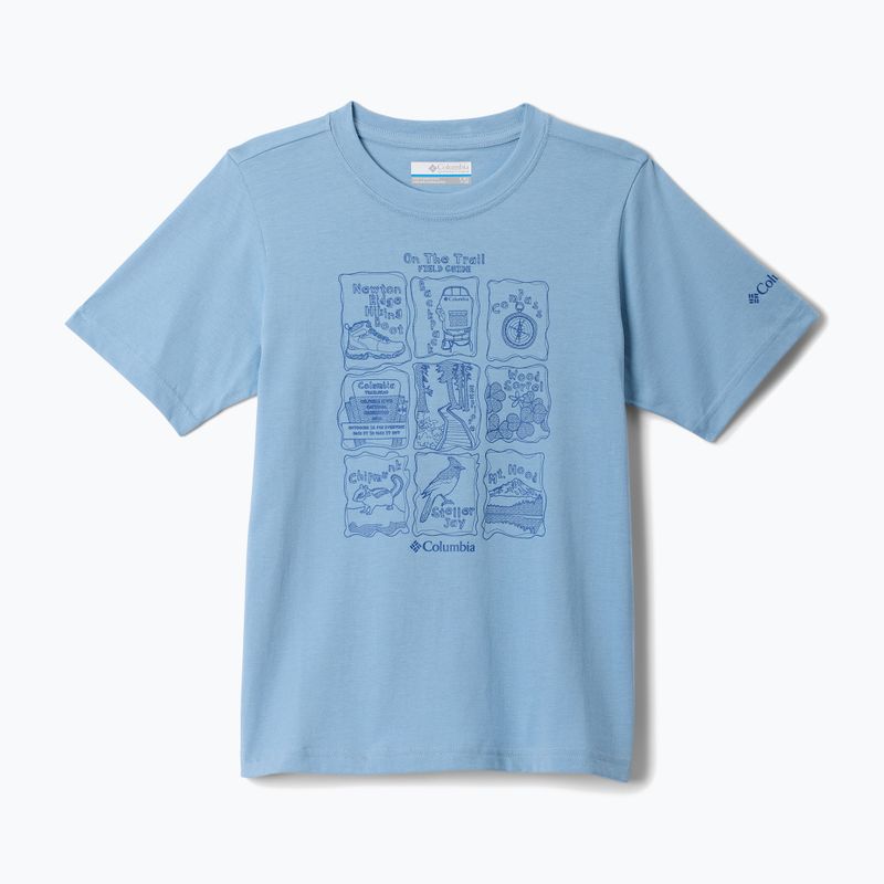 Shirt Kinder Columbia Valley Creek Graphic ripple blue/hike guide