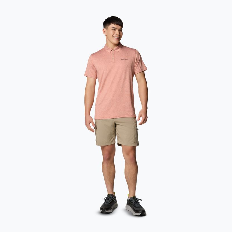 Shirt Herren Columbia Tech Trail Utility Polo tuscan heather 2