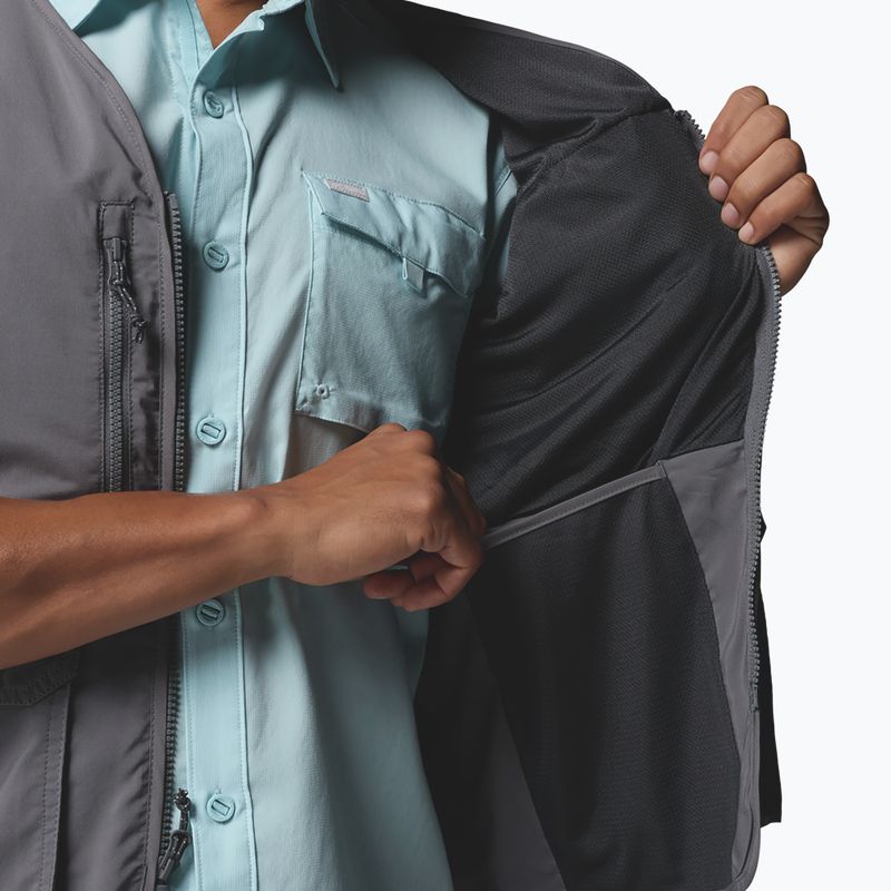 Herren-Trekking-Weste Columbia Silver Ridge Utility city grey 10