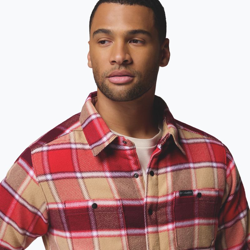 Herrenhemd Columbia Windward II rich wine trapper windowpane 6