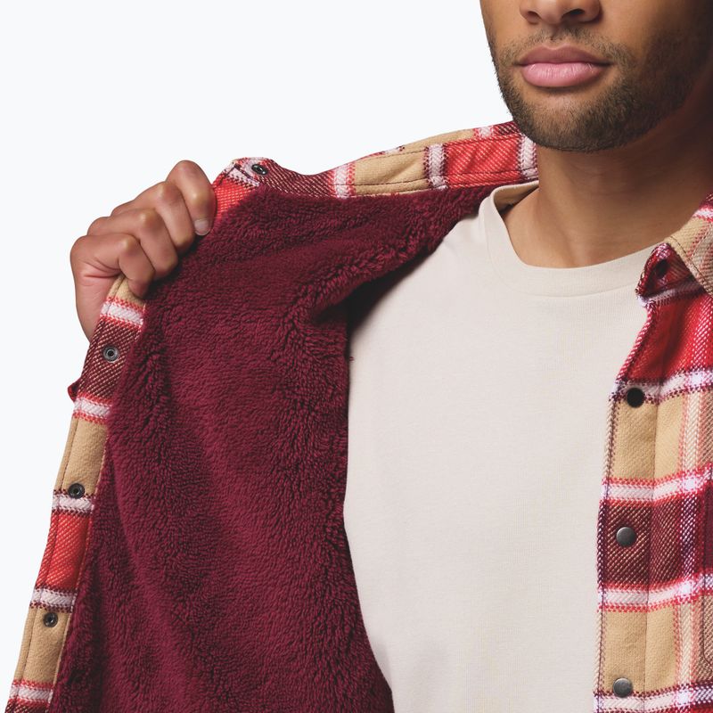 Herrenhemd Columbia Windward II rich wine trapper windowpane 8