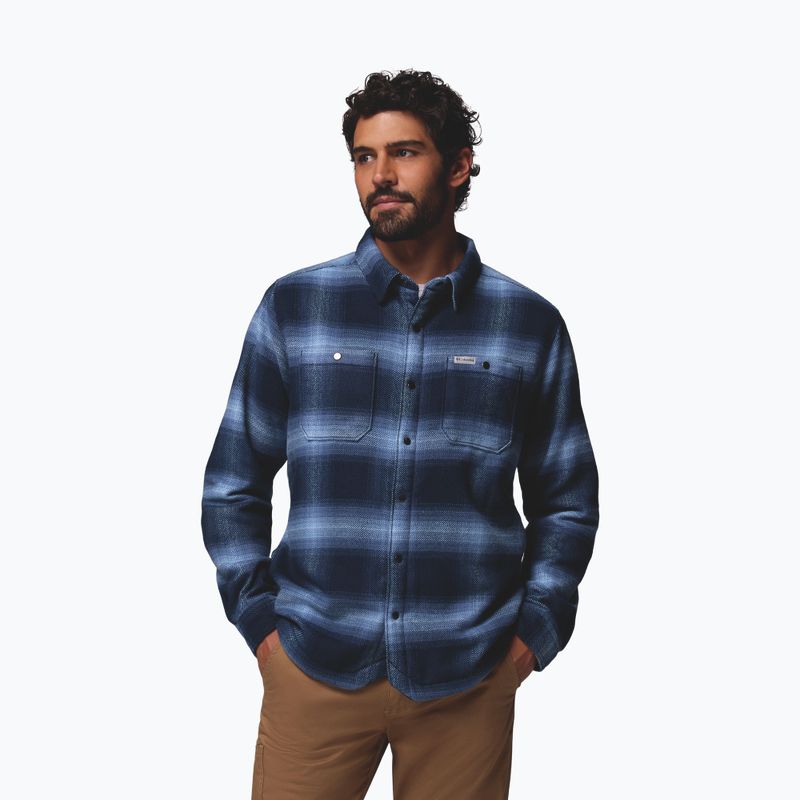 Herrenhemd Columbia Windward II collegiate navy blurred ombre
