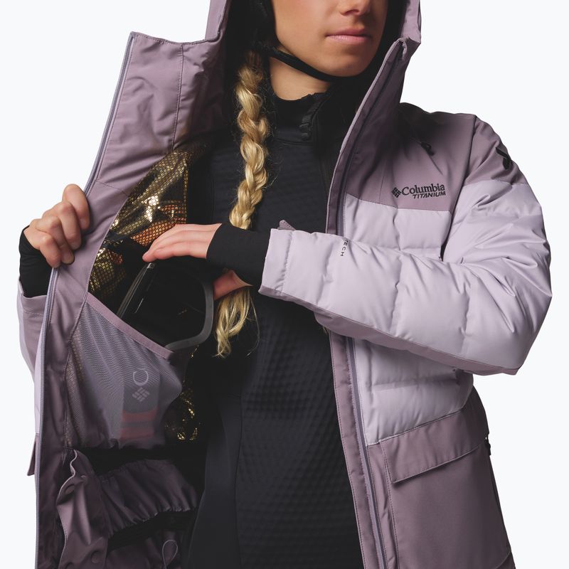 Damen-Skijacke Columbia Glacier Ridge Down shale purple/lavender pearl 12