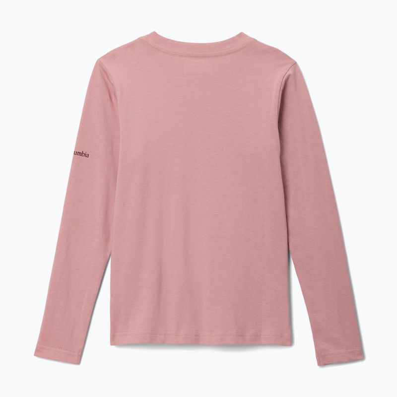 Kinder-Trekking-Langarmshirt Columbia Hazeldel Hill Graphic Tee eraser pink/barely printed 2