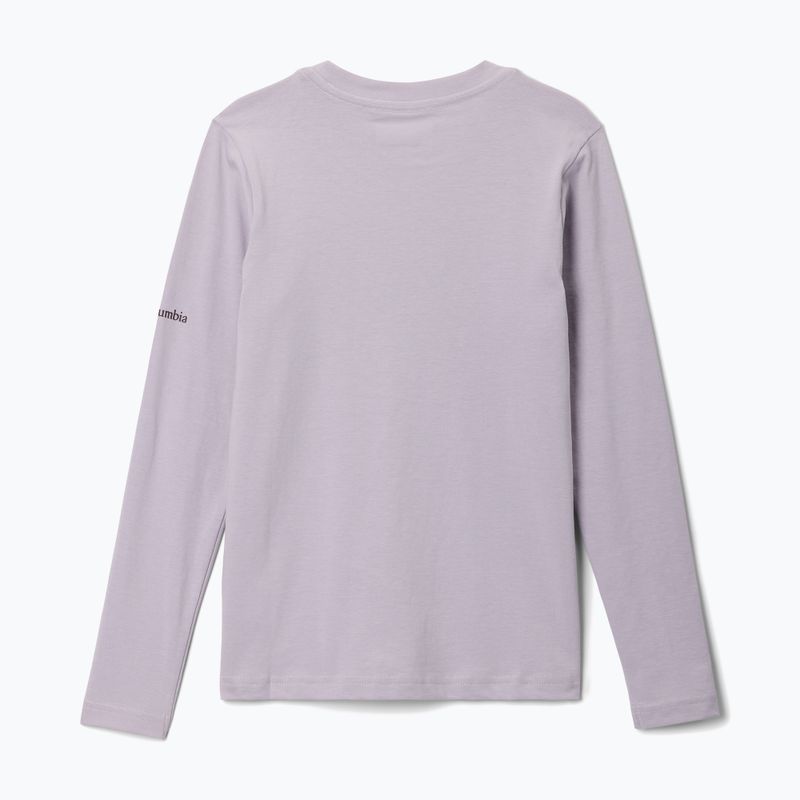 Kinder-Trekking-Longsleeve Columbia Hazeldel Hill Graphic Tee lavender pearl/barely printed 2