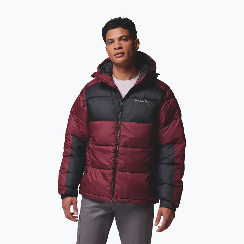 Gefütterte Herrenjacke Columbia Pike Lake II Hooded rich wine/black