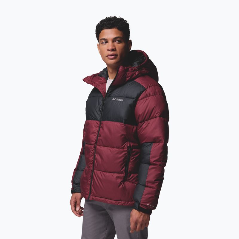 Gefütterte Herrenjacke Columbia Pike Lake II Hooded rich wine/black 4