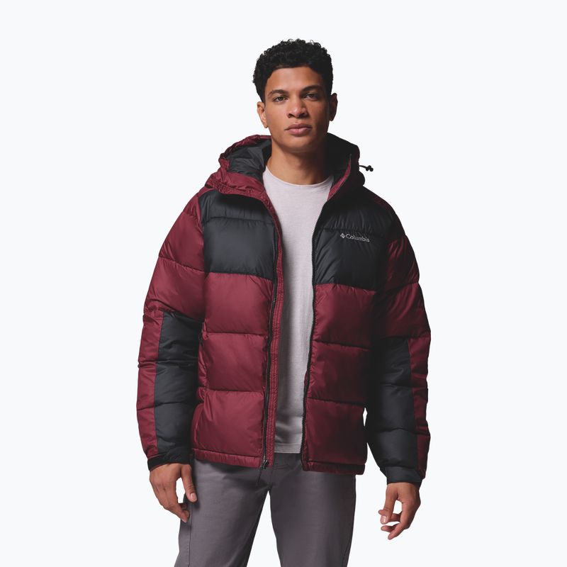 Gefütterte Herrenjacke Columbia Pike Lake II Hooded rich wine/black 5