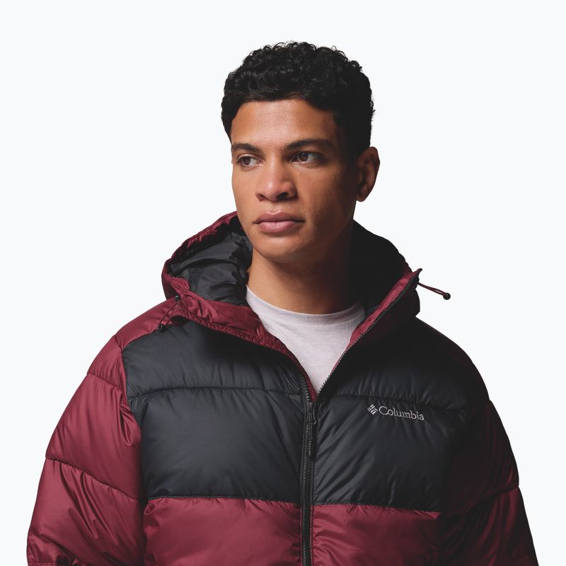 Gefütterte Herrenjacke Columbia Pike Lake II Hooded rich wine/black 7