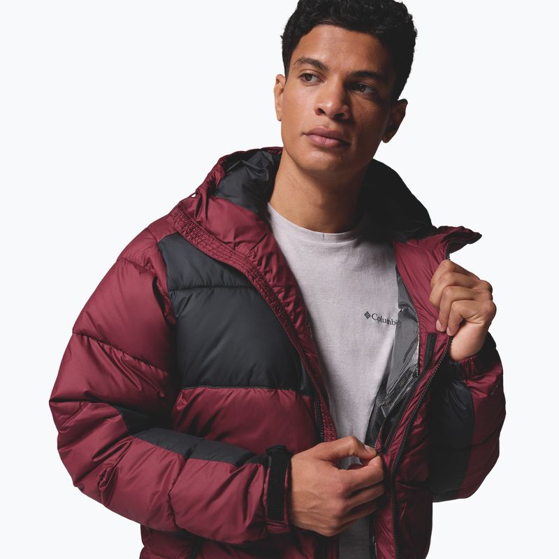 Gefütterte Herrenjacke Columbia Pike Lake II Hooded rich wine/black 8