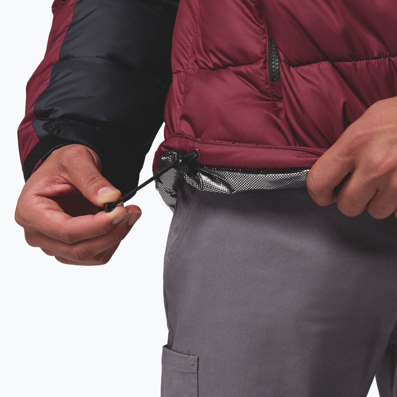 Gefütterte Jacke Herren Columbia Pike Lake II Hooded rich wine/black 9