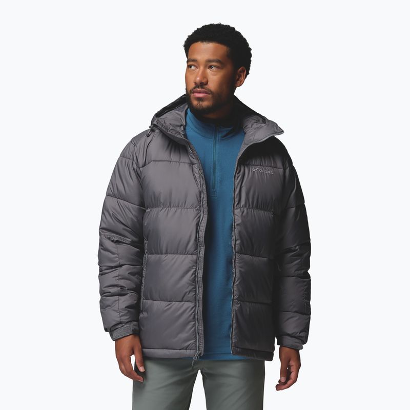 Gefütterte Jacke Herren Columbia Pike Lake II Hooded city grey 4