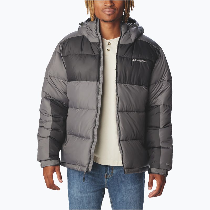 Herren Steppjacke Columbia Pike Lake II Hooded city grey