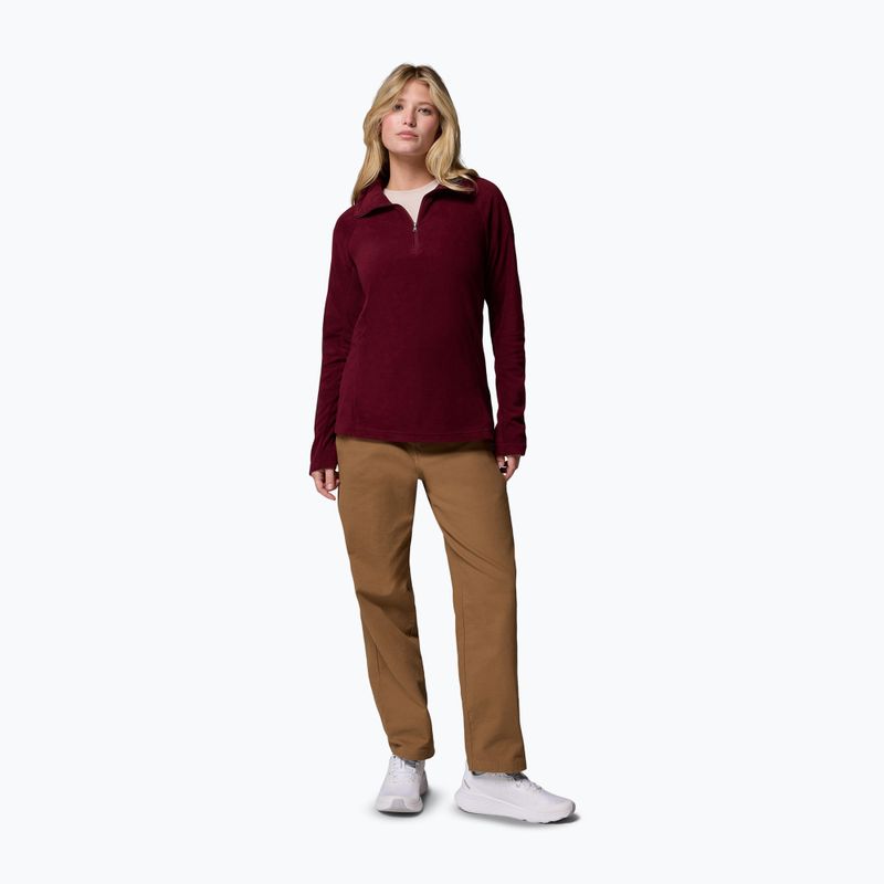 Damen-Fleecejacke Columbia Glacial IV 1/2 Zip rich wine 2