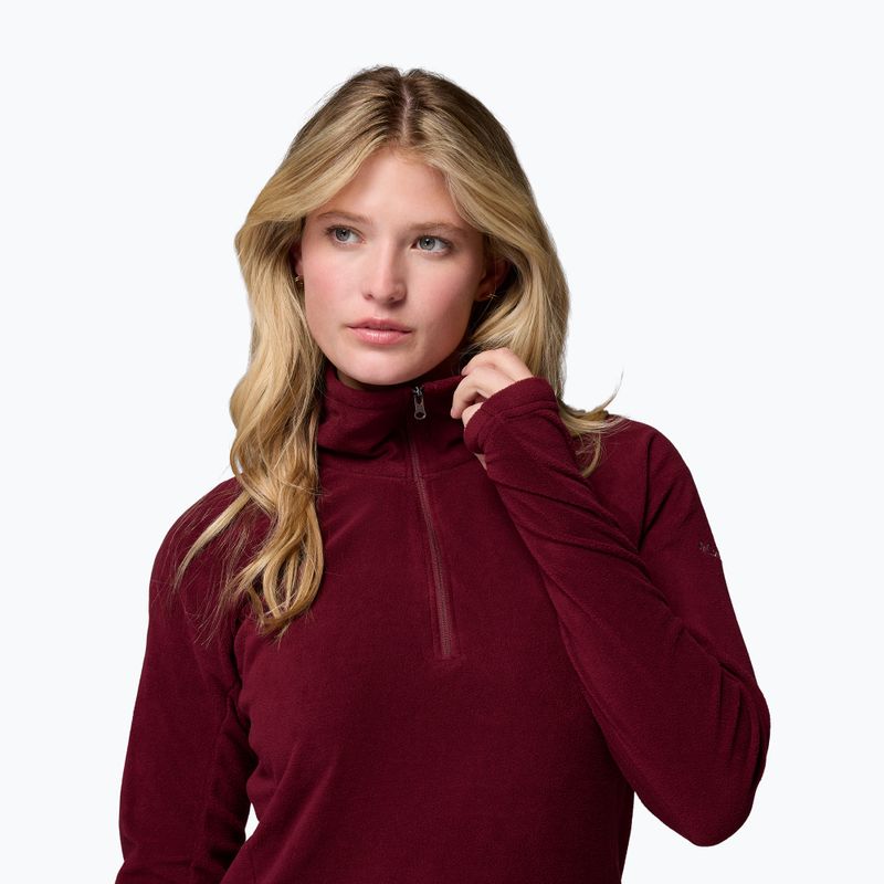 Damen-Fleecejacke Columbia Glacial IV 1/2 Zip rich wine 5