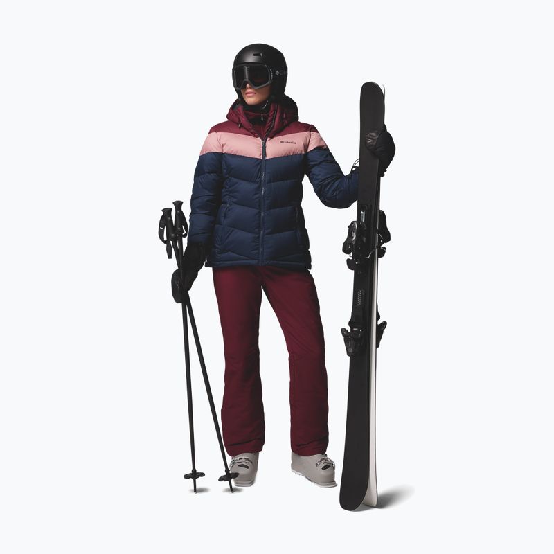 Damen-Skijacke Columbia Abbott Peak II Ins collegiate navy/rich wine/eraser pink 2