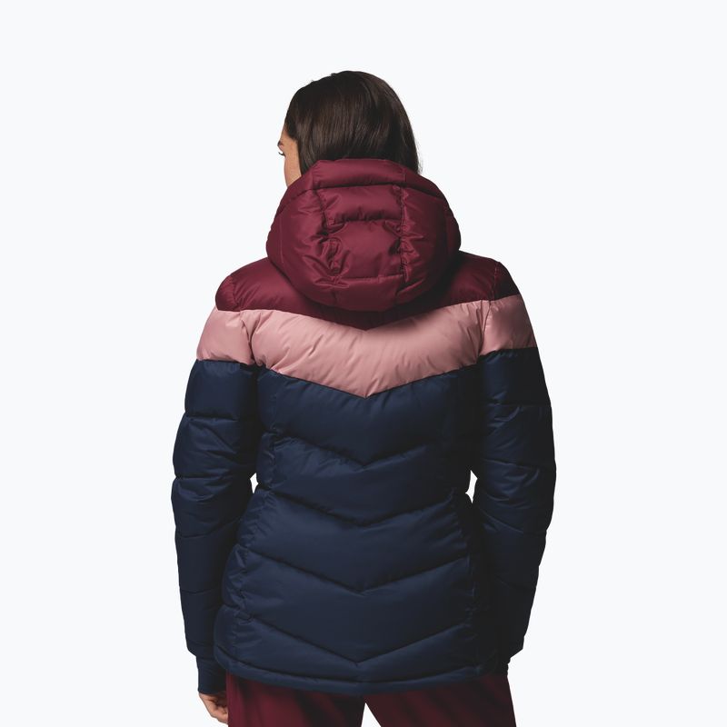 Damen-Skijacke Columbia Abbott Peak II Ins collegiate navy/rich wine/eraser pink 3