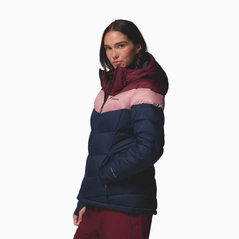 Damen-Skijacke Columbia Abbott Peak II Ins collegiate navy/rich wine/eraser pink 4