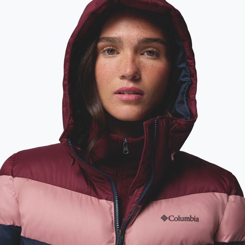 Damen-Skijacke Columbia Abbott Peak II Ins collegiate navy/rich wine/eraser pink 5