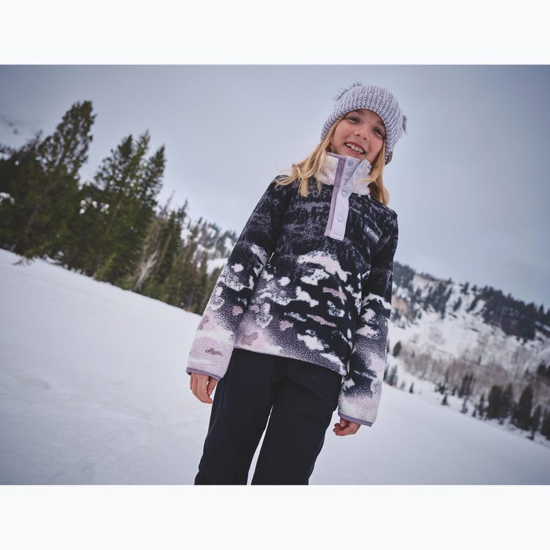 Kinder-Fleecejacke Columbia Helvetia II Printed Half Snap Fleece shale purple sisters/lavender pearl 4