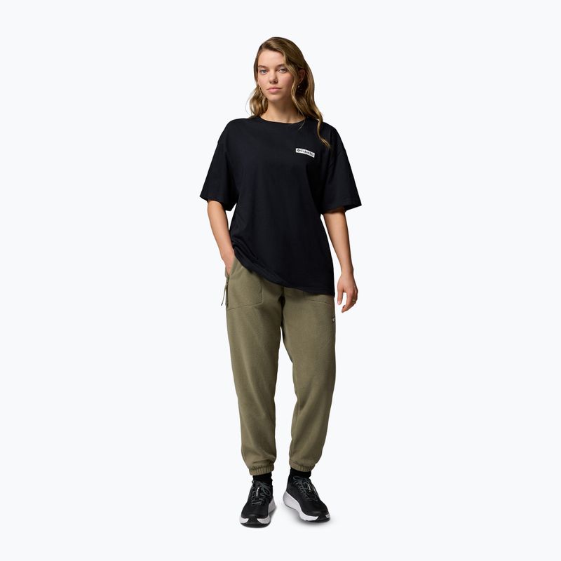 Damen-Trekking-T-Shirt Columbia Rolling Bend Graphic Oversized Tee black/mountainview 2