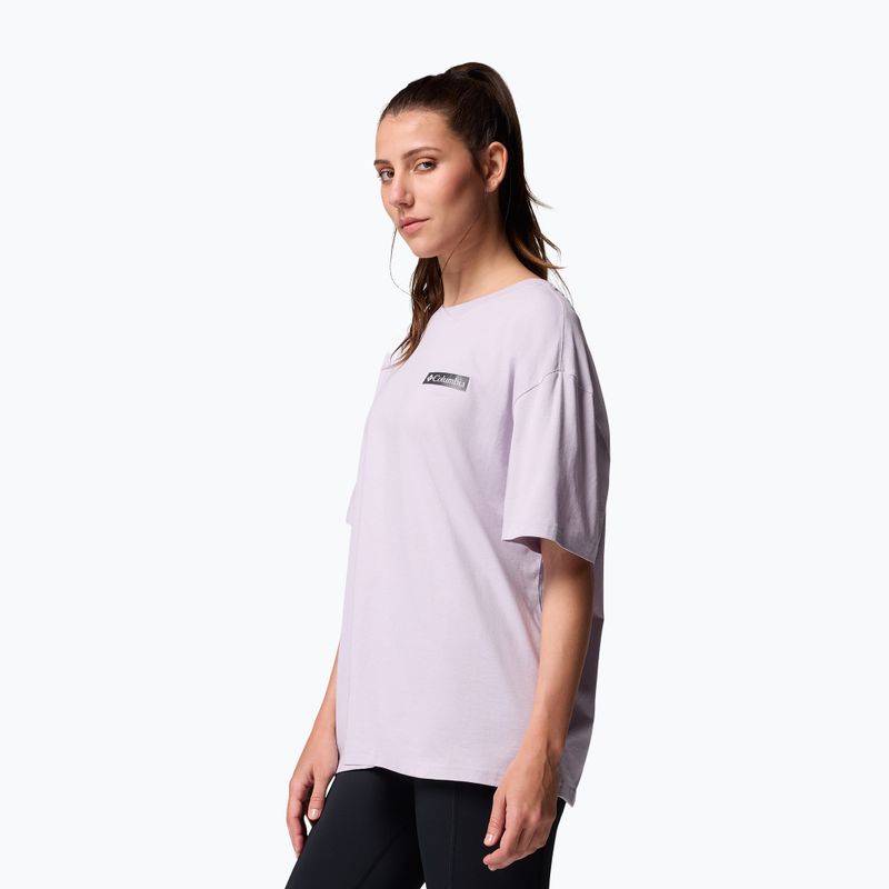 Damen-Trekking-T-Shirt Columbia Rolling Bend Graphic Oversized Tee lavender pearl/mountainview 4