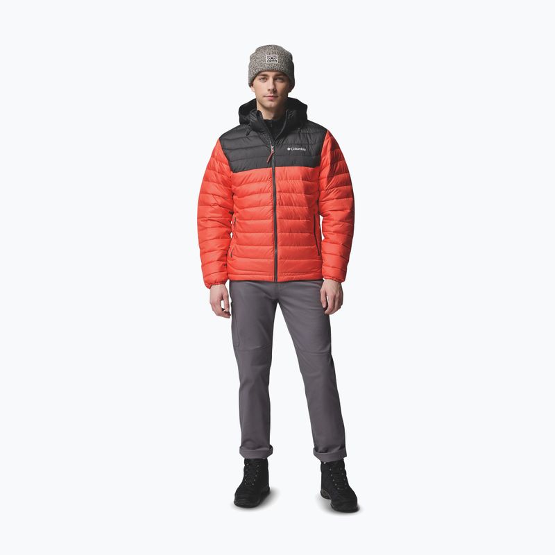 Herrenjacke Columbia Powder Lite II Hooded zing/shark 2