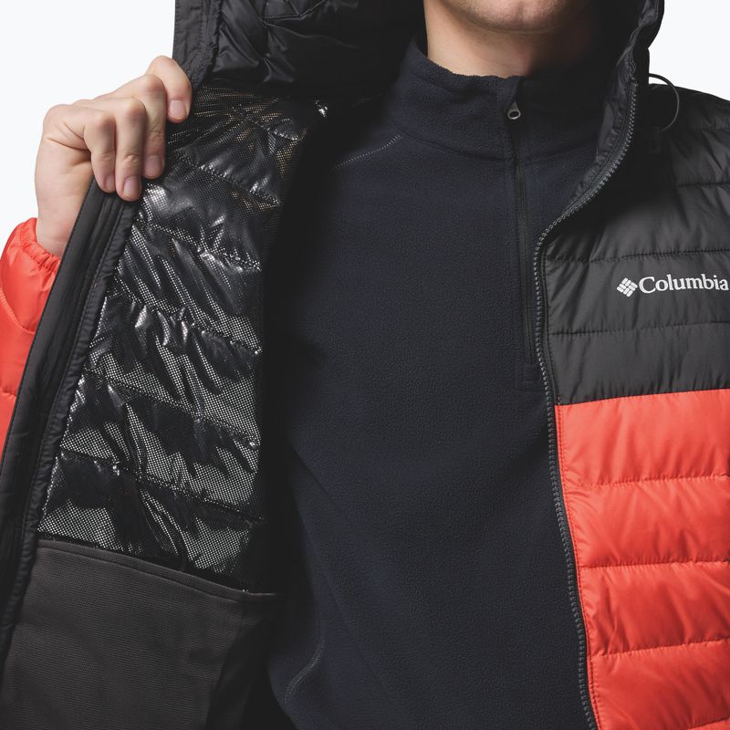 Herrenjacke Columbia Powder Lite II Hooded zing/shark 9