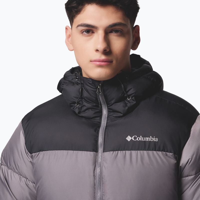Herren Steppjacke Columbia Puffect II Hooded City Grey/Black 8