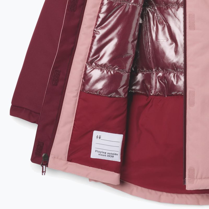 Kinder-Skijacke Columbia Hikebound II Long Insulated eraser pink/rich wine 3