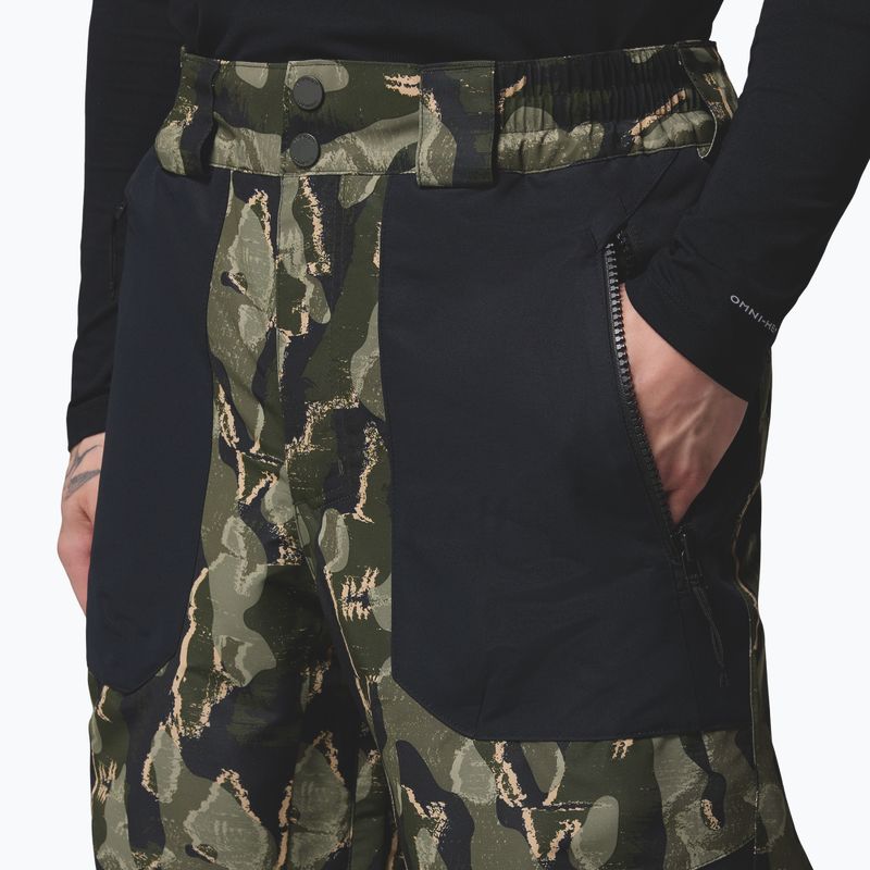 Herren Snowboardhose Columbia Coreshot Printed greenscape treebark print/black 8
