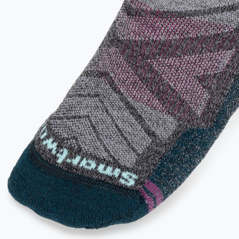 Women's Smartwool Hike Light Cushion Low Ankle Trekkingsocken anthrazit-hellgrau 3